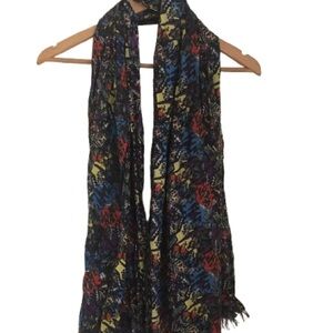 Grungecore Patterned Scarf